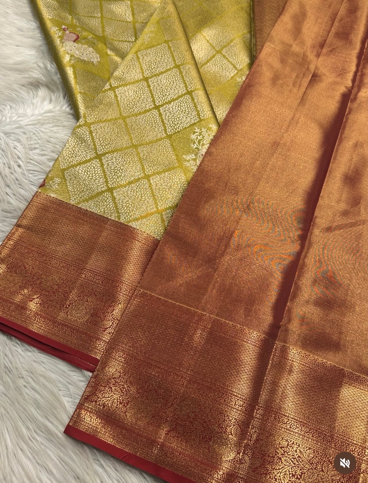 Premium quality semi kanchipuram soft silk