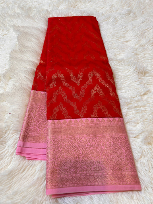 Premium quality semi kanchipuram soft silk saree